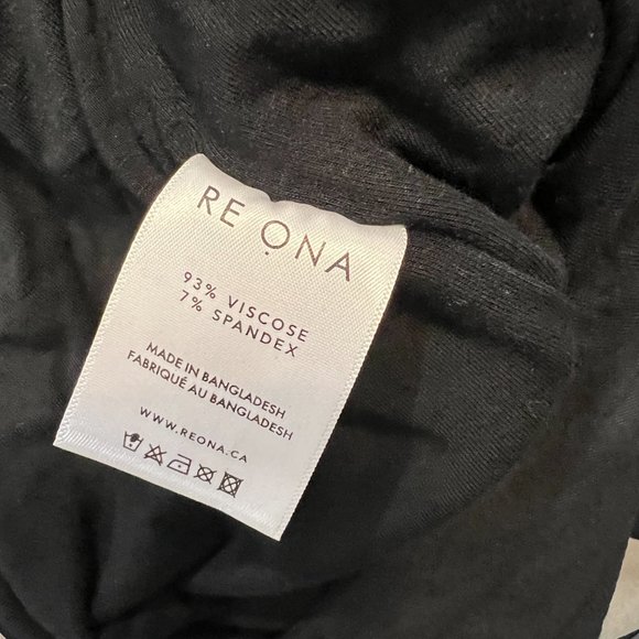 NWOT RE ONA Black One-Shoulder Thong Bodysuit (M) - Picture 7 of 10